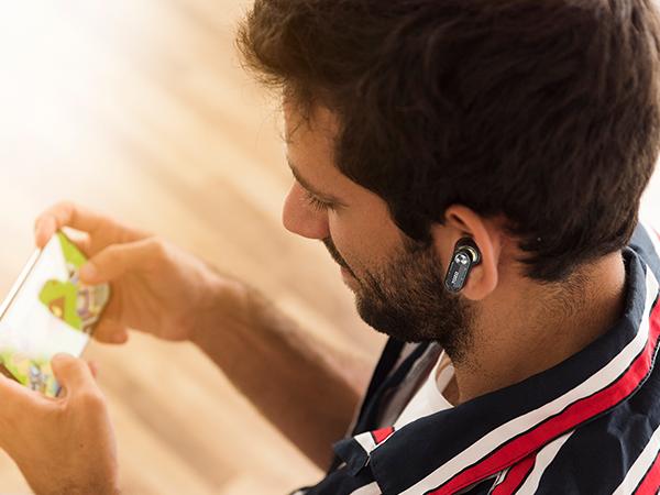 TOZO-Crystal Pods Hybrid Active Noise Cancelling Wireless Earbuds, Dual Mics ENC AI Clear Calls, Bluetooth 5.4 in Ear Headphones, 35H Long Playtime, IPX5 Waterproof Headset Black Charging Audio Electronic Connection Custom Stereo Chargeable