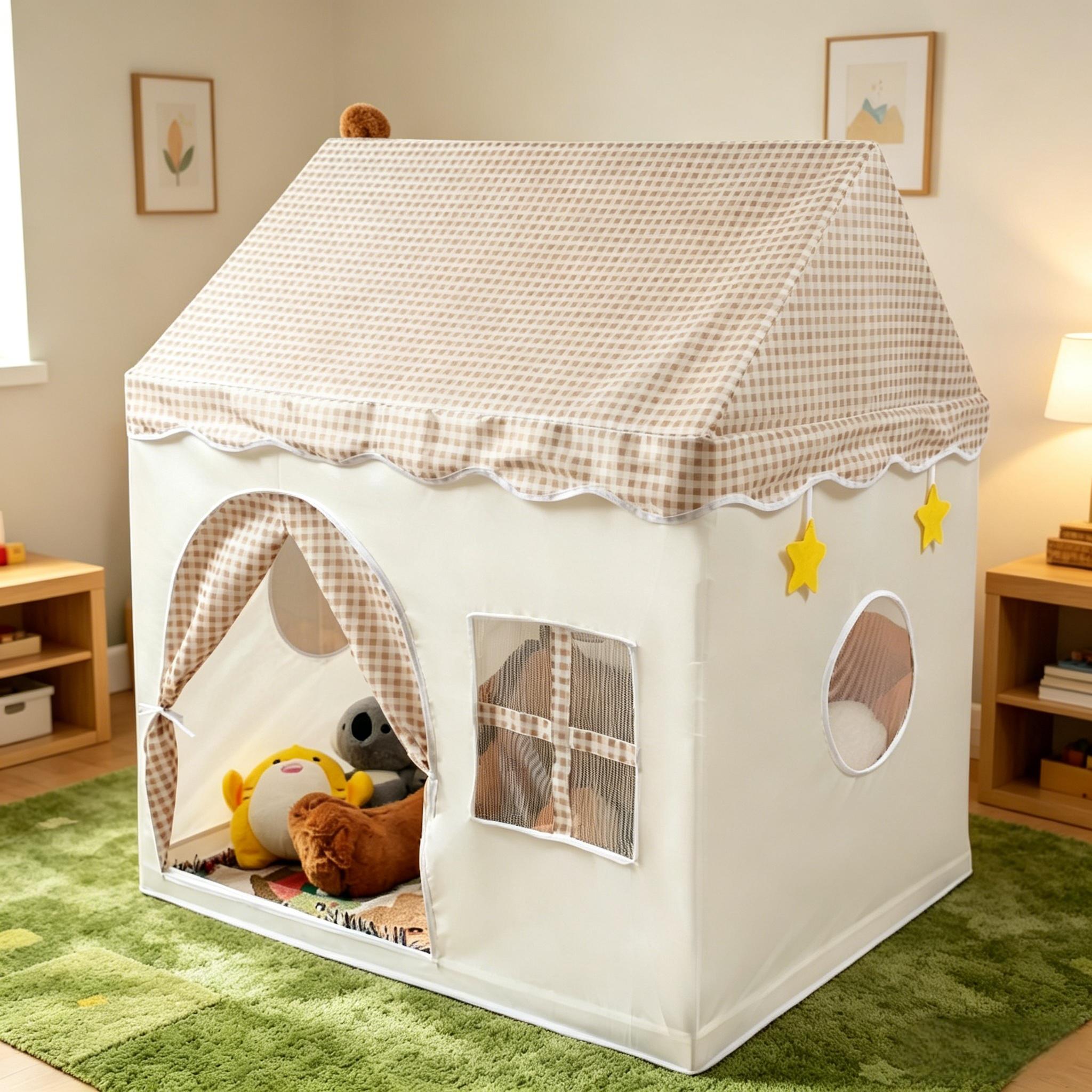 Kids' Toy Castle | Floral Play Tent | Secret Base & Sleep Tent | Outdoor Beach Toy | Unisex Holiday & Xmas/Halloween Gift | No Accessories