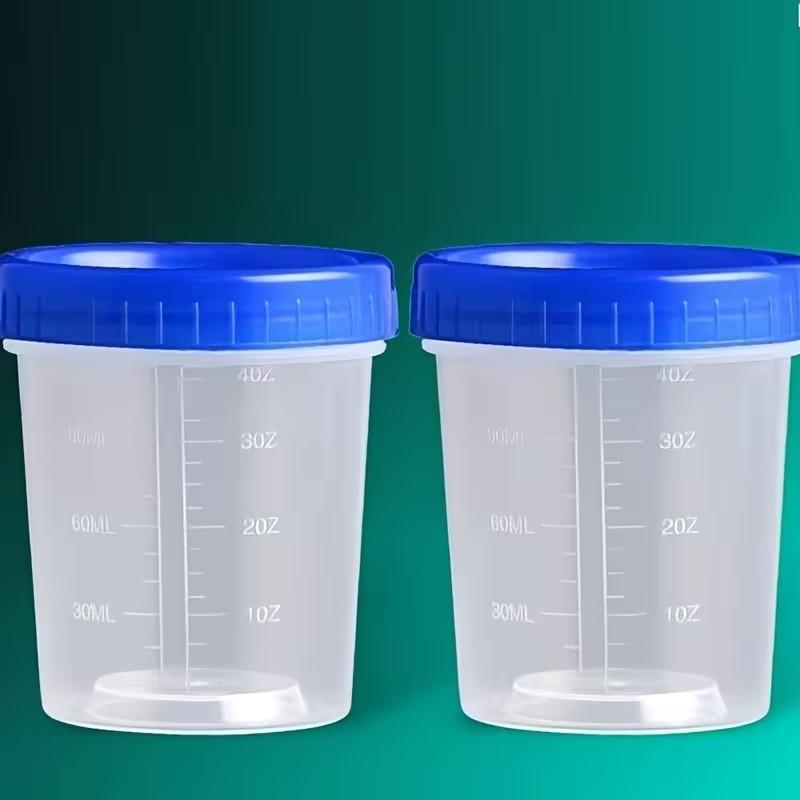 Reusable Plastic Measuring Cups Set, Kitchen Measuring Utensils, Stackable & Freezer Safe, 4-Pack 120ML Containers, Round Storage Jars for Kitchen Use