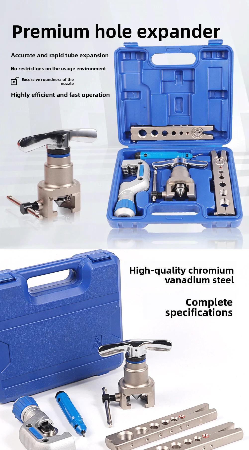 Precision Eccentric Copper Pipe Expander Set - Professional Tool for Air Conditioning Maintenance