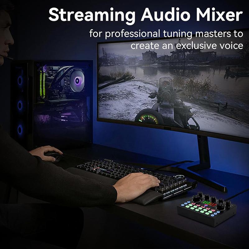 V8S Professional Live broadcast Blog equipment Mixe Live Sound Card Podcast Equipment Bundle,Microphone Set Device,Music/Live Recording game Sing Live Streaming For DJ Disco Device Usb Audio Mixer Usb Audio Interface V8S Professional Live broadcast Blog equipment Mixe Live Sound Card Podcast Equipment Bundle,Microphone Set Device,Music/Live Recording game Sing Live Streaming For DJ Disco Device Usb Audio Mixer Usb Audio Interface