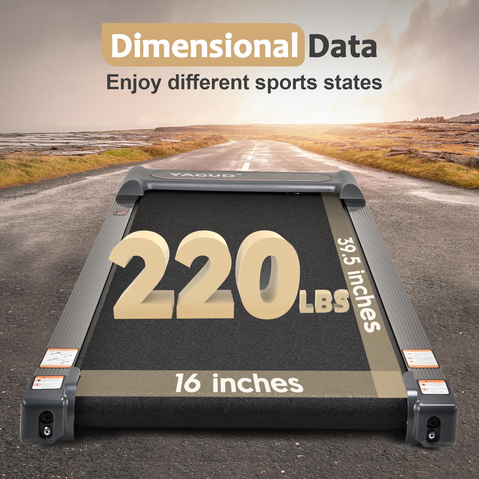 【YAGUD】Quiet Walking Pad – Under Desk Jogging Treadmill with Shock Absorption, LED Display & Remote for Home/Office Small Space Quiet Motor SpringStatements 【YAGUD】Quiet Walking Pad – Under Desk Jogging Treadmill with Shock Absorption, LED Display & Remote for Home/Office Small Space Quiet Motor SpringStatements