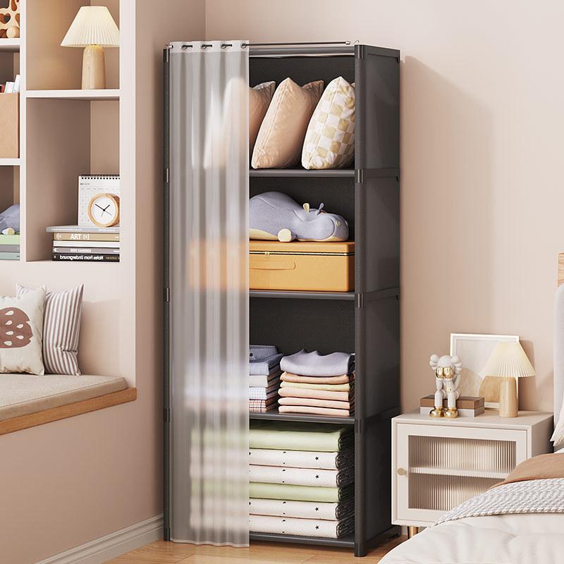 Dustproof Portable Closet, Easy Assembly Clothes Storage Organizer, Multi-layer Wardrobe for Bedroom