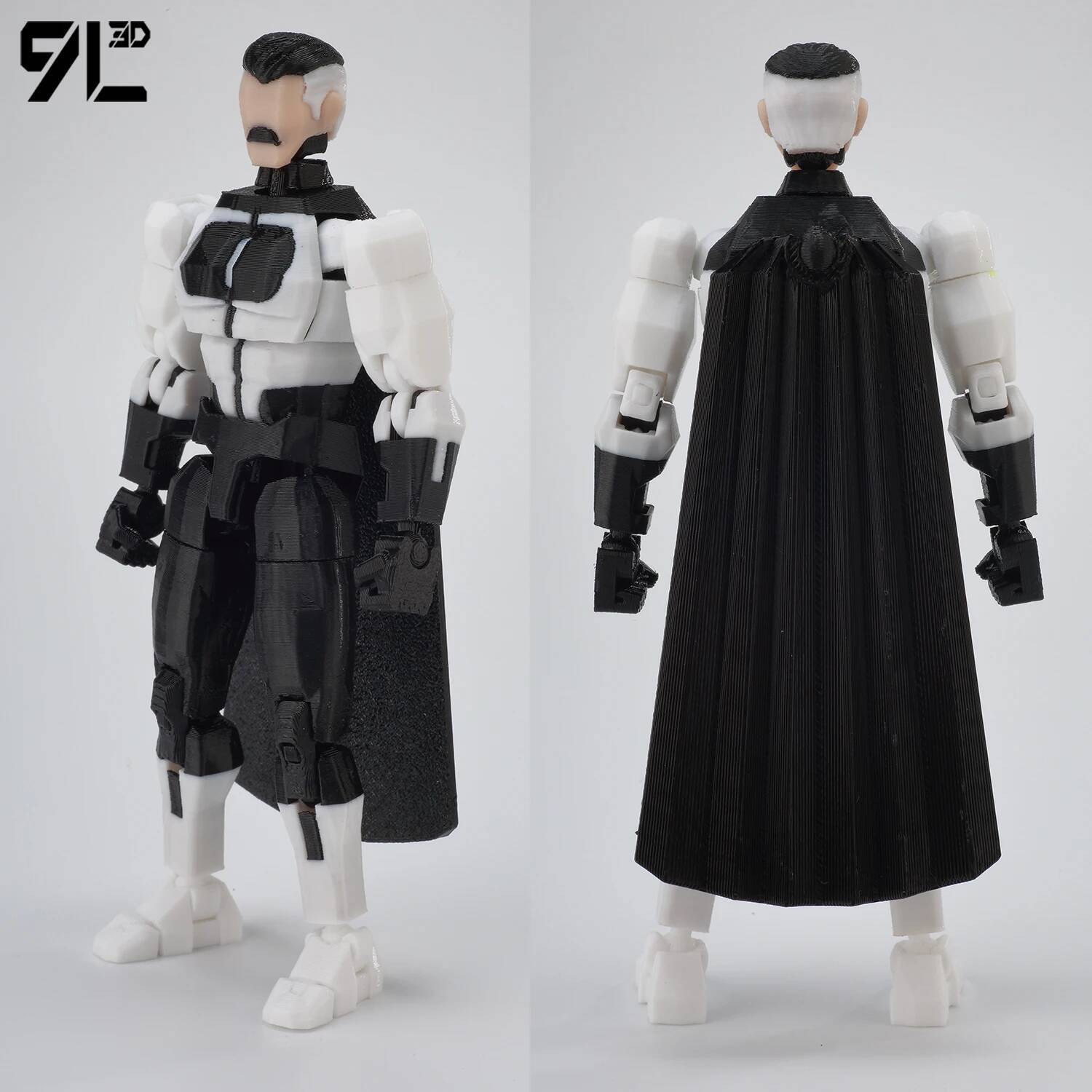 9L 3D Dummy13 Lucky13 Titan13 T13 Invincible Black And White Color Scheme Omni-Man Anime Multi-Jointed Toys Action Figures Gifts 9L 3D Dummy13 Lucky13 Titan13 T13 Invincible Black And White Color Scheme Omni-Man Anime Multi-Jointed Toys Action Figures Gifts