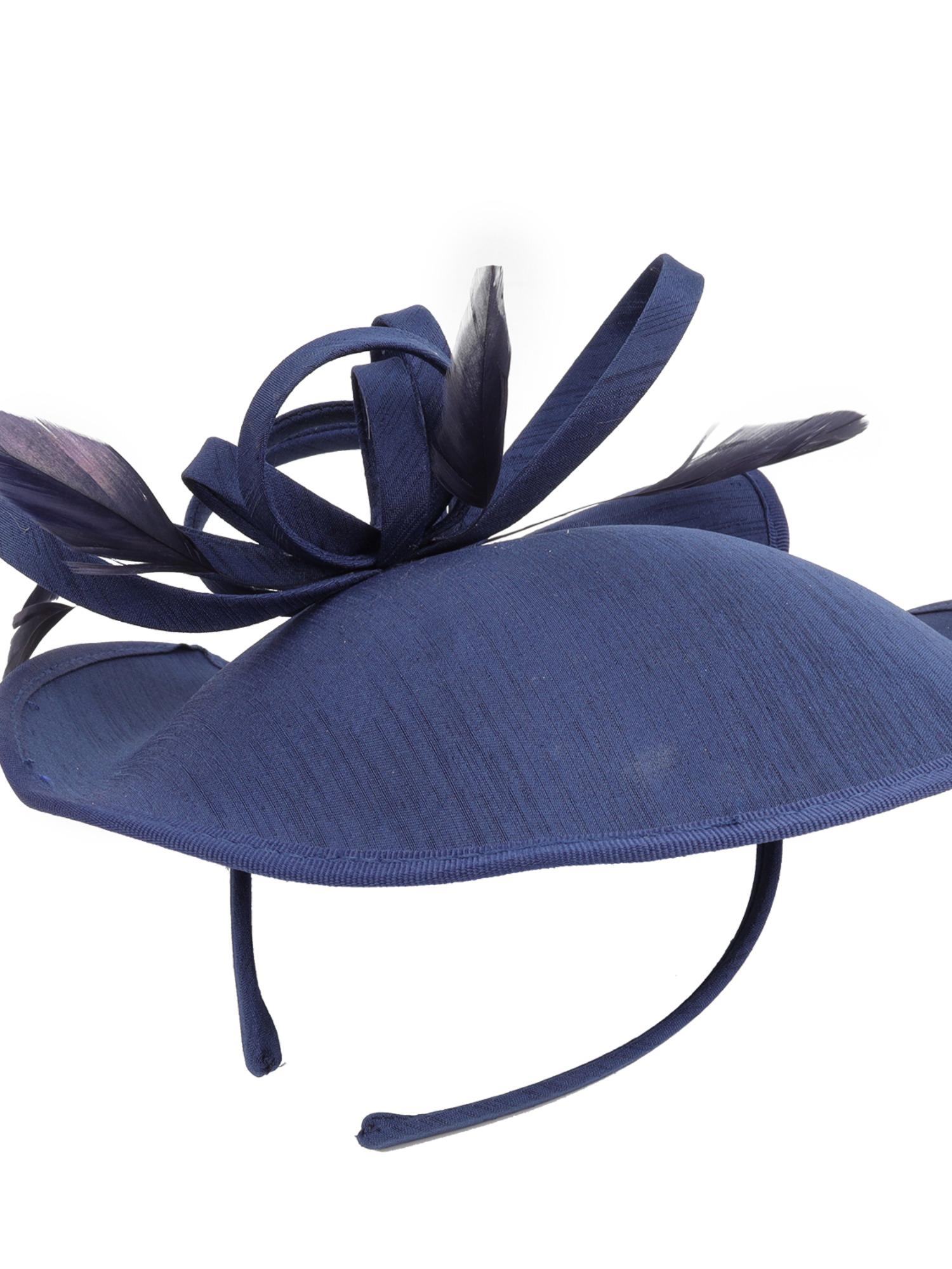 1PCS Women's Mesh Fascinator Hat with Wave Dot Decoration, Floral Feather Hair Accessory, Wedding Cocktail Party Headwear