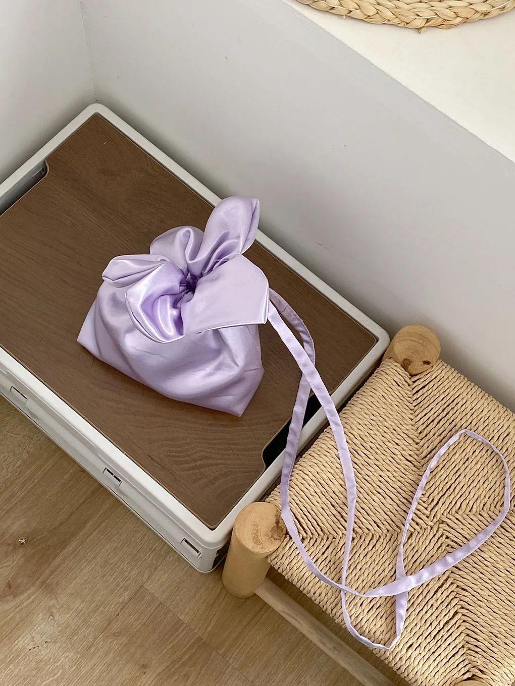 Retro Denim Women's Flower Phone Pouch Crossbody Bags Cute Plaid Plush Female Bucket Shoulder Bag Girls Clutch Storage Handbags