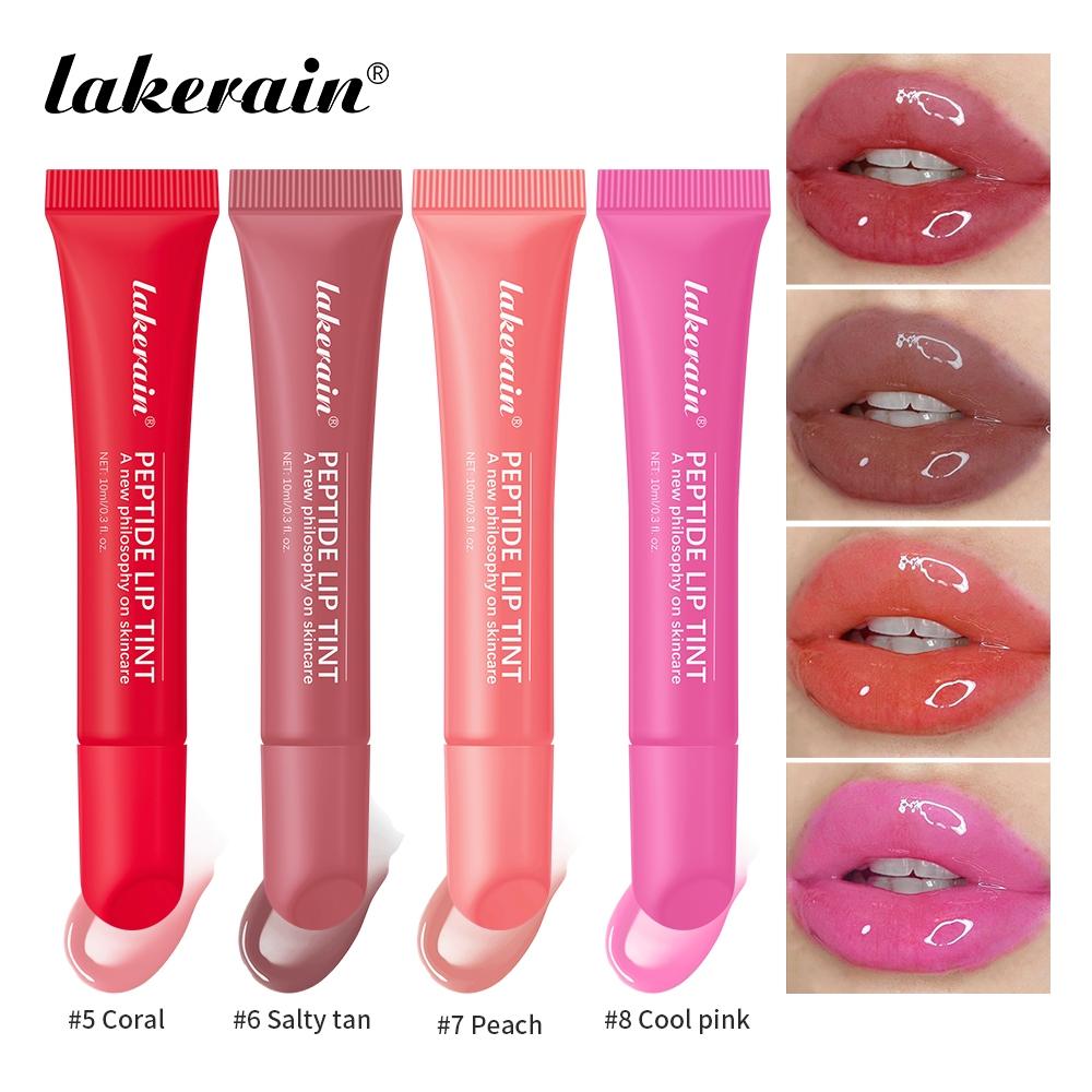 Moisturizing Lip Tint, Peptide Lip Tints, 4 Counts/set Hydrating Glossy Lip Glaze Stick, Plumping Summer Fridays Lip Care Lip Balm for Girls & Women, Cosmetic, Daily Makeup, Lip Care, Moisturize