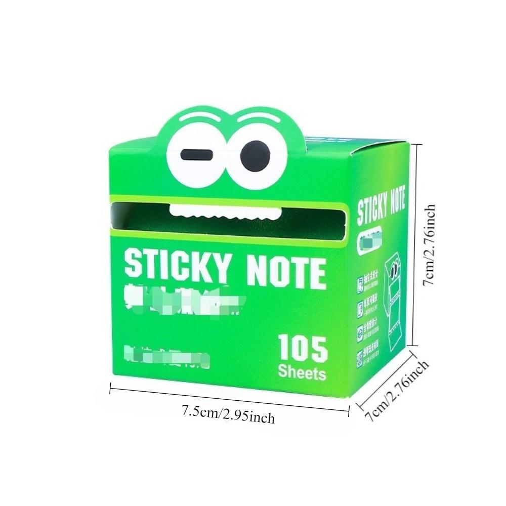 105pcs Rainbow Dopamine color matching pearlescent waterproof post-it notes, pull-out design and easy to use self-adhesive post-it, which is the first choice for colorful and interesting stationery gifts in families, schools and offices.