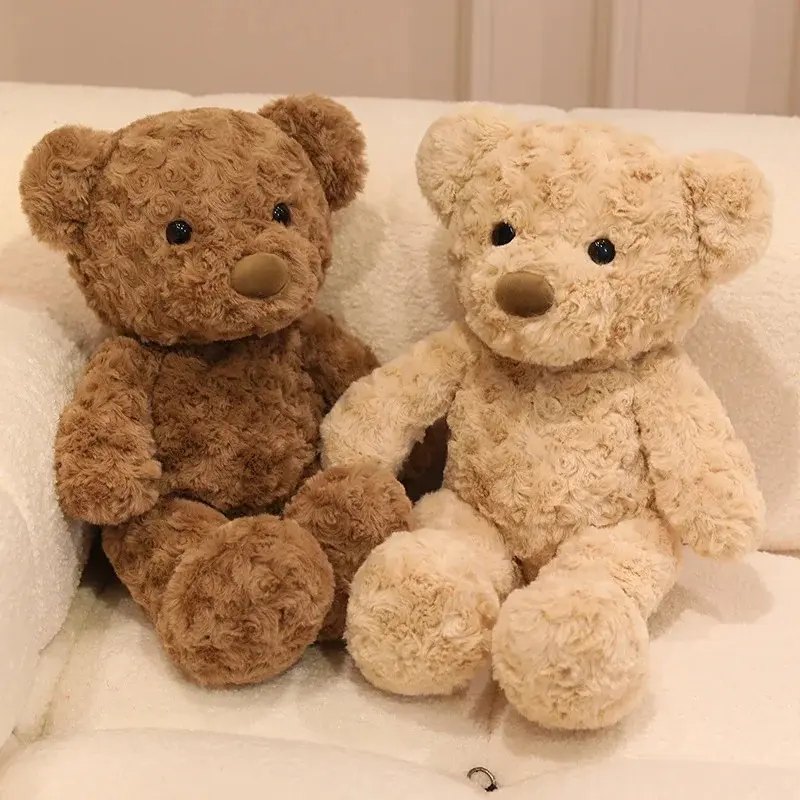 New 30cm Lovely Curly Teddy Bear Doll Brown Bear Plush Soothing Toy Stuffed Toys Room Decoration Birthday Gift for Kids,Girls