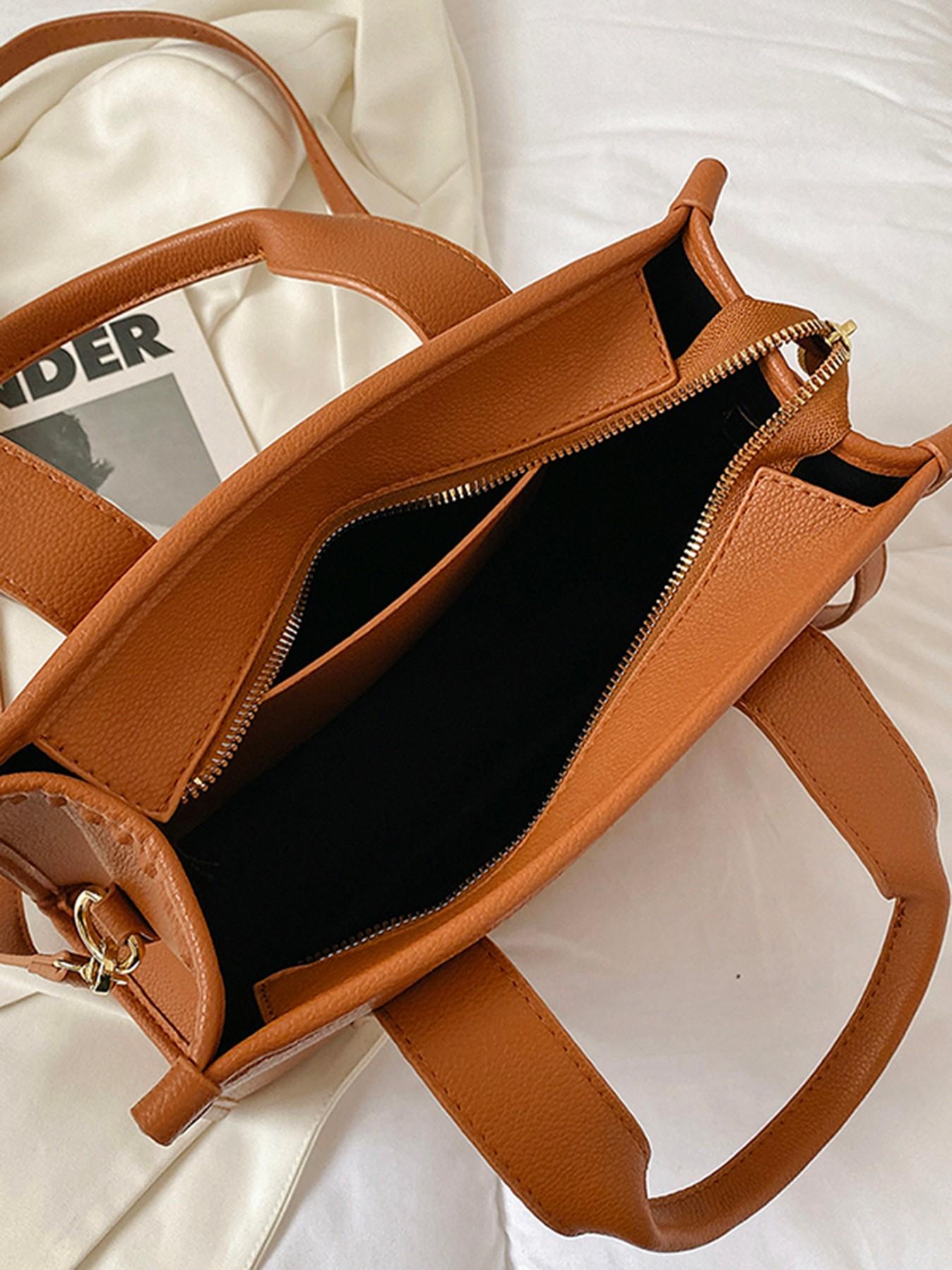 Women's Multifunctional PU Tote Bag, Crossbody & Handheld, Waterproof Lightweight, Ideal for Work, Vacation, Daily Use