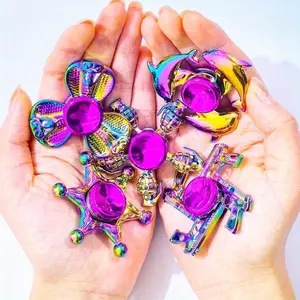 1pc Metal Fidget Spinner/Zinc Alloy/Colorful Hand Spinner Toy/Office Relief Leisure Gift/Finger Spinner