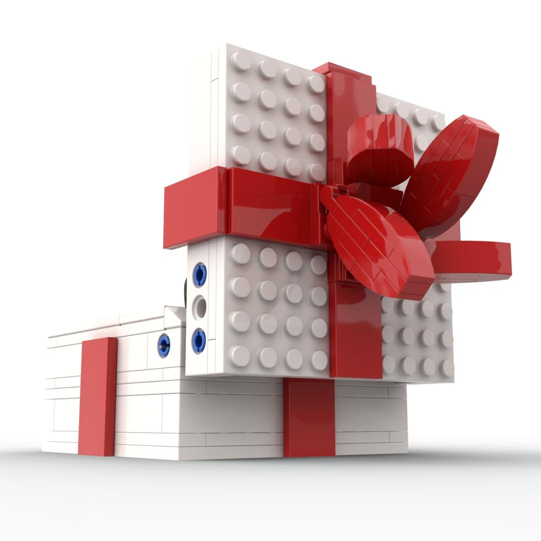 131-Piece Deluxe Gift Box Building Blocks Set, DIY Puzzle Toy, Abs Plastic, Includes Manual, Perfect for Home Decor & Gifts