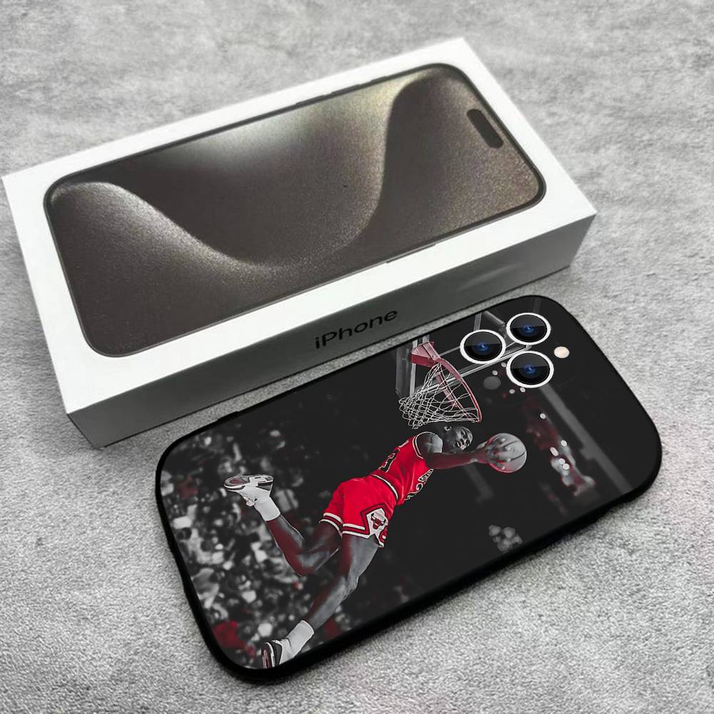 Basketball J-Jordan 23 Phone Case For iPhone 17,16,15,14,13,12,Pro,Max,Plus,Air,Samsung Galaxy S26 S25 S24 S23 S22 Black Soft Box