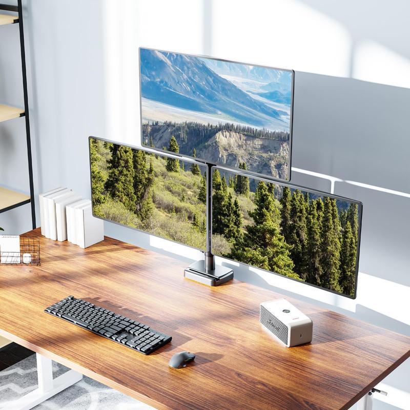 MOUNTUP 13"-32" Triple Monitor Arm Holds 4.4-17.6lbs per Arm, MU6013A