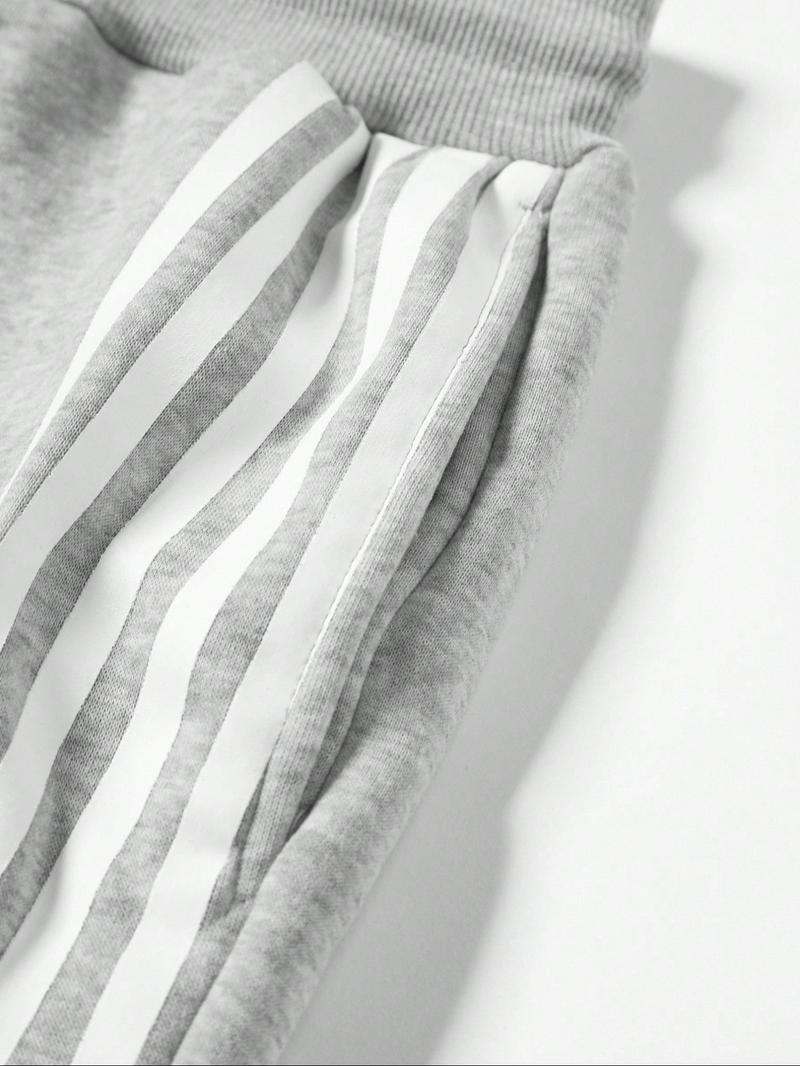 Men's Sportswear Set, Full Zip Hoodie & Drawstring Sweatpants, Fleece Lined, Casual Jogging, Fall Winter Long Sleeve Top,Winter outfits, Athletic Activewear Tracksuits