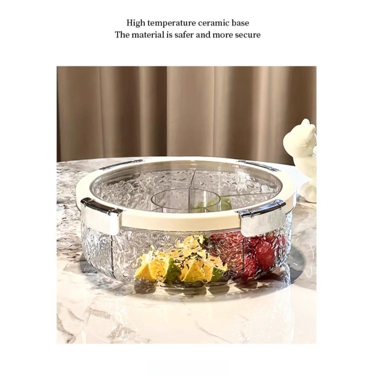 A Best Snack tray , Luxury Home Use, Living Room Coffee Table Snack Organizer, Snack Containers, Candy Nut Storage Box, Space-Saving Solution