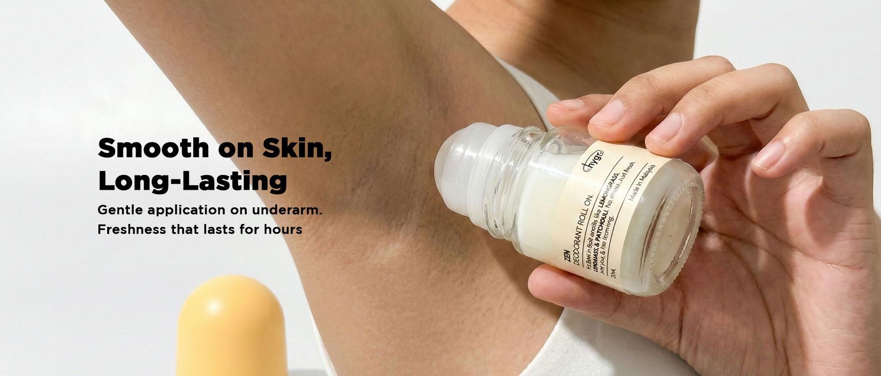 HYGR Deodorant Roll-On (20ml)｜Long-Lasting Odour Control｜Gentle on Skin｜Fresh, Clean Daily Body Scent | Easy to use