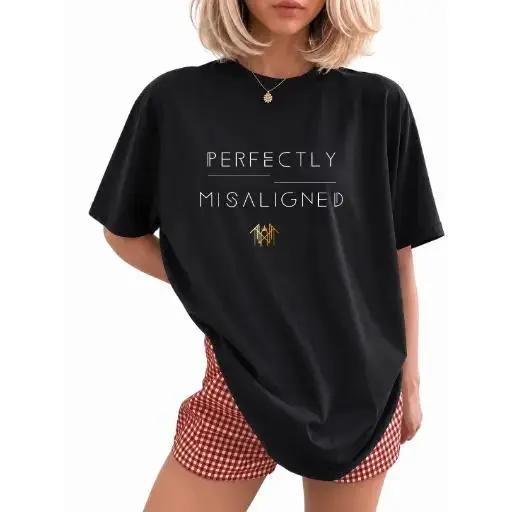 Perfectly Misaligned Sleep Token T-Shirt Sweatshirt, Sweatshirt- Black Graphic Crewneck, Fan Gift, Streetwears