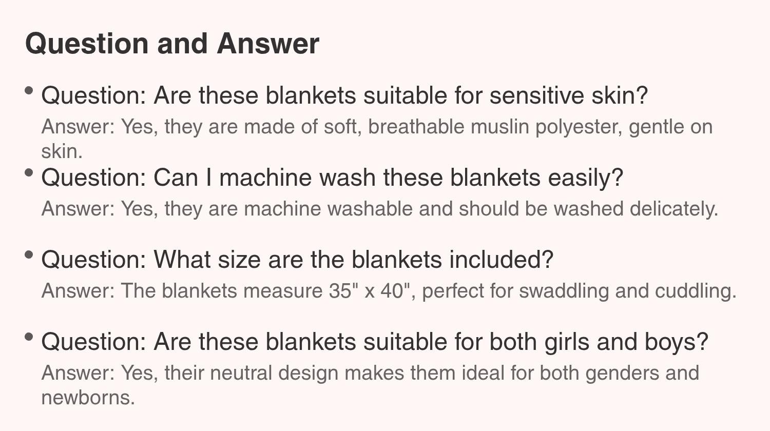 Baby Muslin Swaddle Blankets 4-Pack Breathable Receiving Blankets (35" x 40") Soft Baby Blankets for Girls and Boys Newborn Essentials Muslin Burp Cloths Swaddle Wrap Baby Gift Soft Bedding