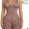 Women's Shapewear Romper with Built-In Bra, Adjustable Straps, Front Zipper, Waist-Cinching Tummy Control, Soft Skin-Friendly Lace-Trim Faja Body Shaper for Everyday Wear Style