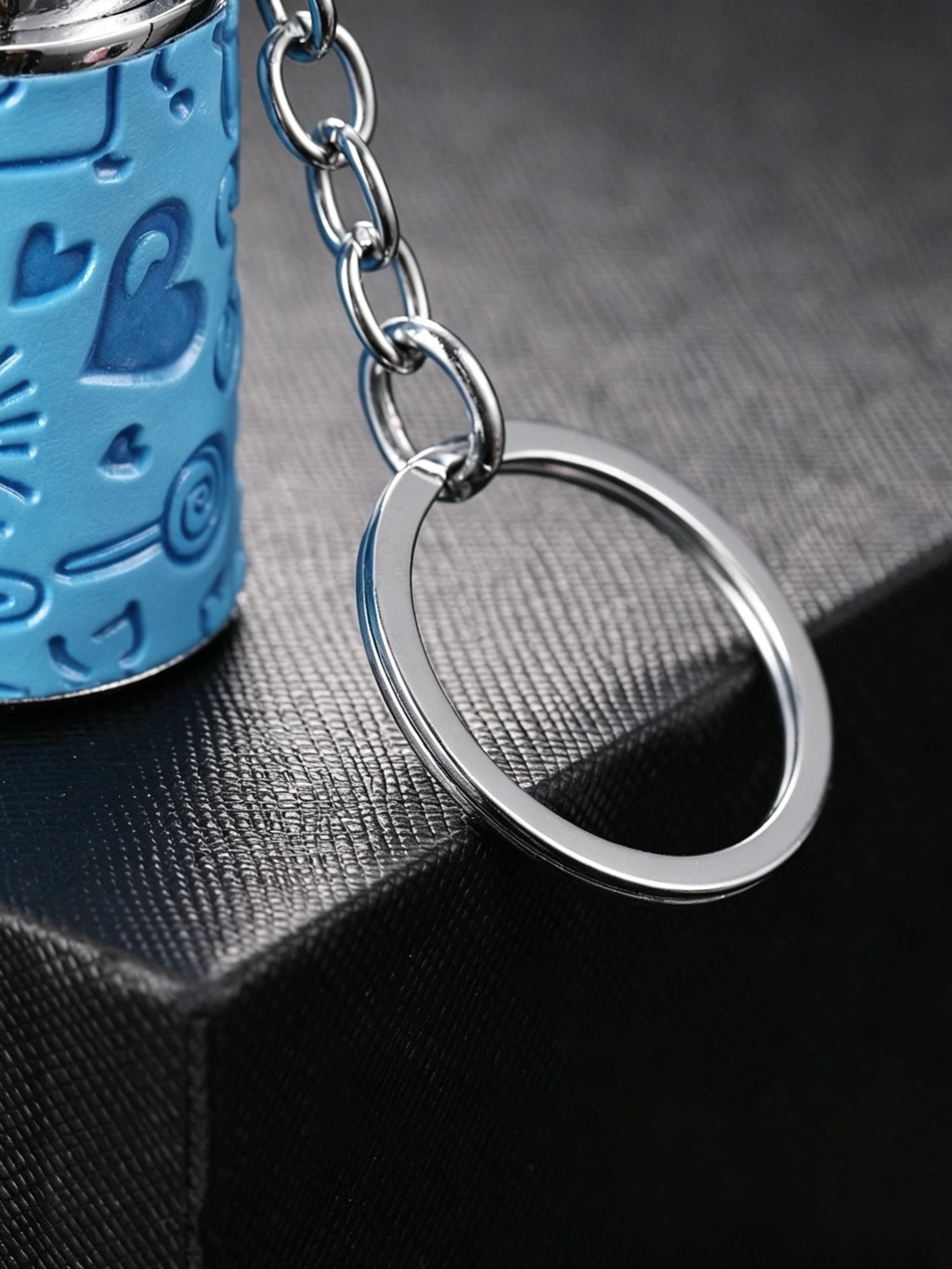 Creative Coin Holder Keychain, Fashionable Portable Change Container, Metal Coin Jar Key Ring, Unique Personalized Accessory, Gift Keychain
