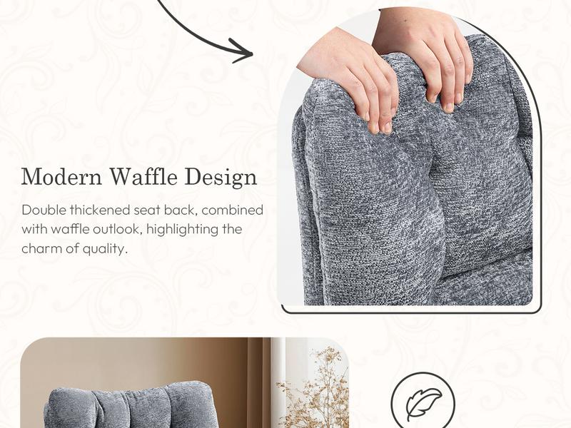 Dowinx Criss Cross Chair with Wheels, Dual-Layer Thickened Cushion Cross Legged Office Chair, Premium Fabric Morden Home Vanity Chair Wide Seat, Adjustable Swivel Computer Desk Chair