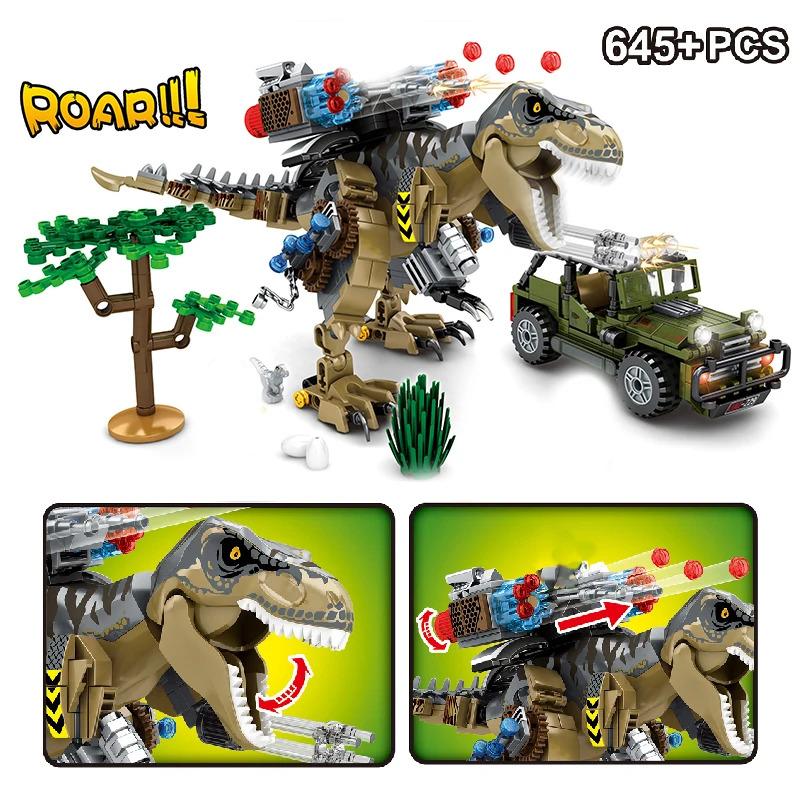 Jurassic World Buildable Model Figures, Animal Park Building Blocks, Dino Robot Bricks, Children’s Toy Gifts