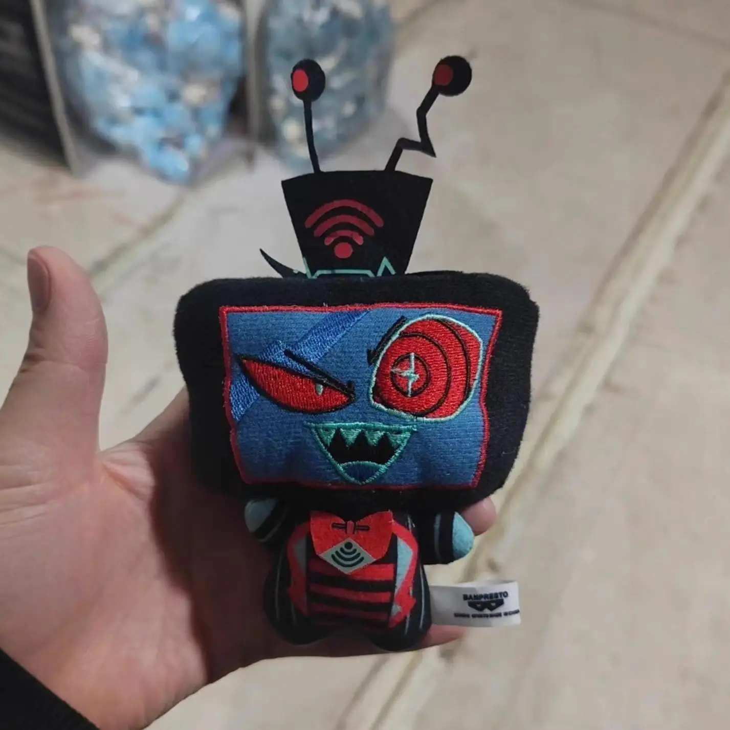 10cm Dolls Hazbin Hotel Vox Lucifer Ko Plush Toy Keychain Kawaii Bag Pendant Cute Anime Peripherals Keyring Birthday Fans Gift
