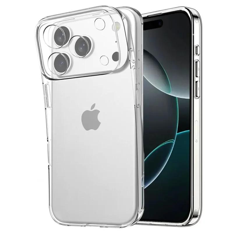 High-Definition Transparent Tpu Case for iPhone 17 Pro Max, iPhone 16, iPhone 15, iPhone Air, Durable Phone Protector