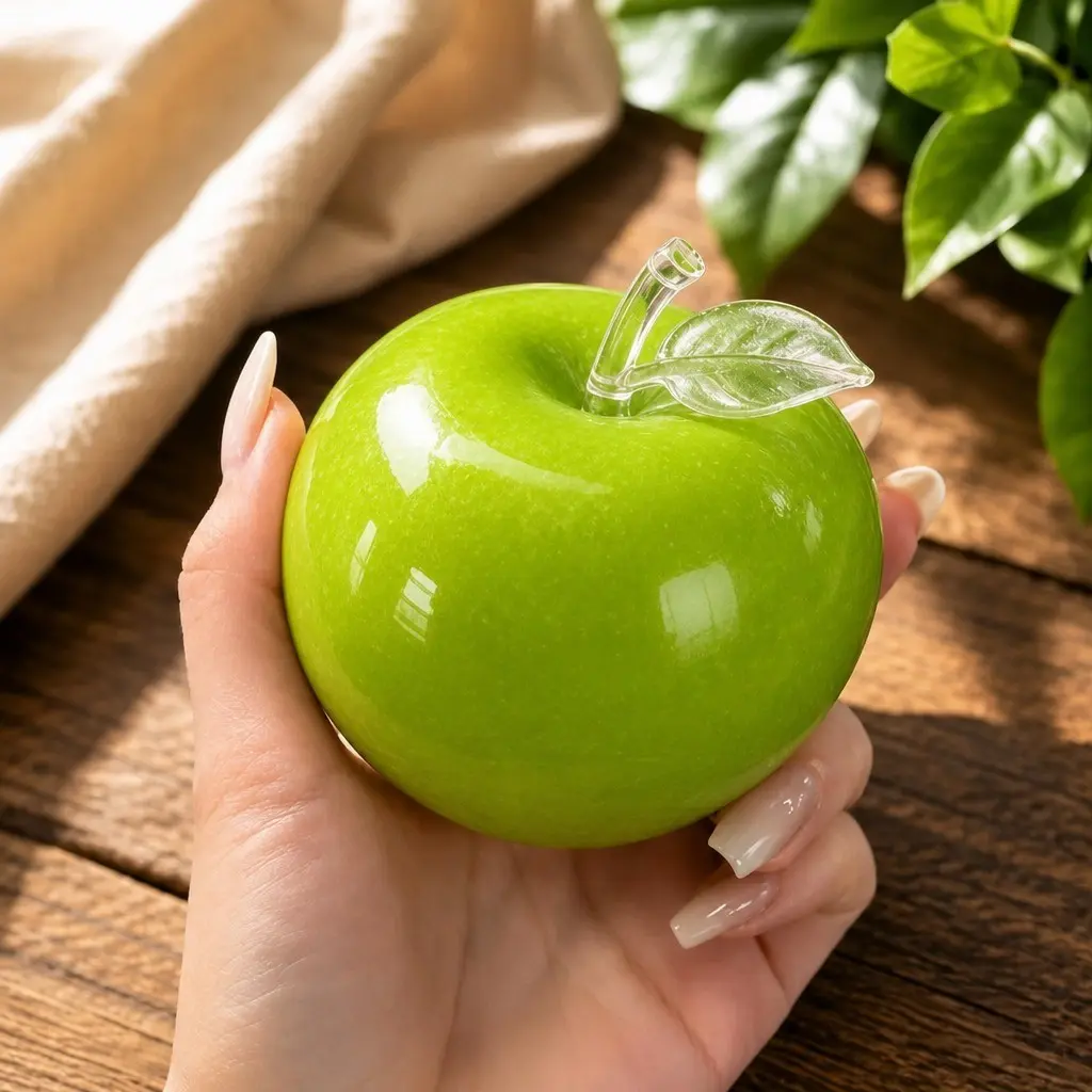 Green Apple Slushie Squishy Crunchy Moldable Sensory Fidget Toy Slow Rising Stress Reliever Squeeze Fidget