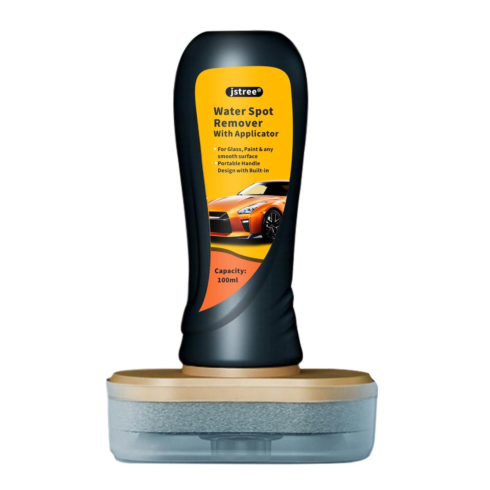 Jstree Car Glass Oil Film Cleaner with Brush Head, Removes Oil Films Effectively, 100ML Liquid Solution for Auto Maintenance