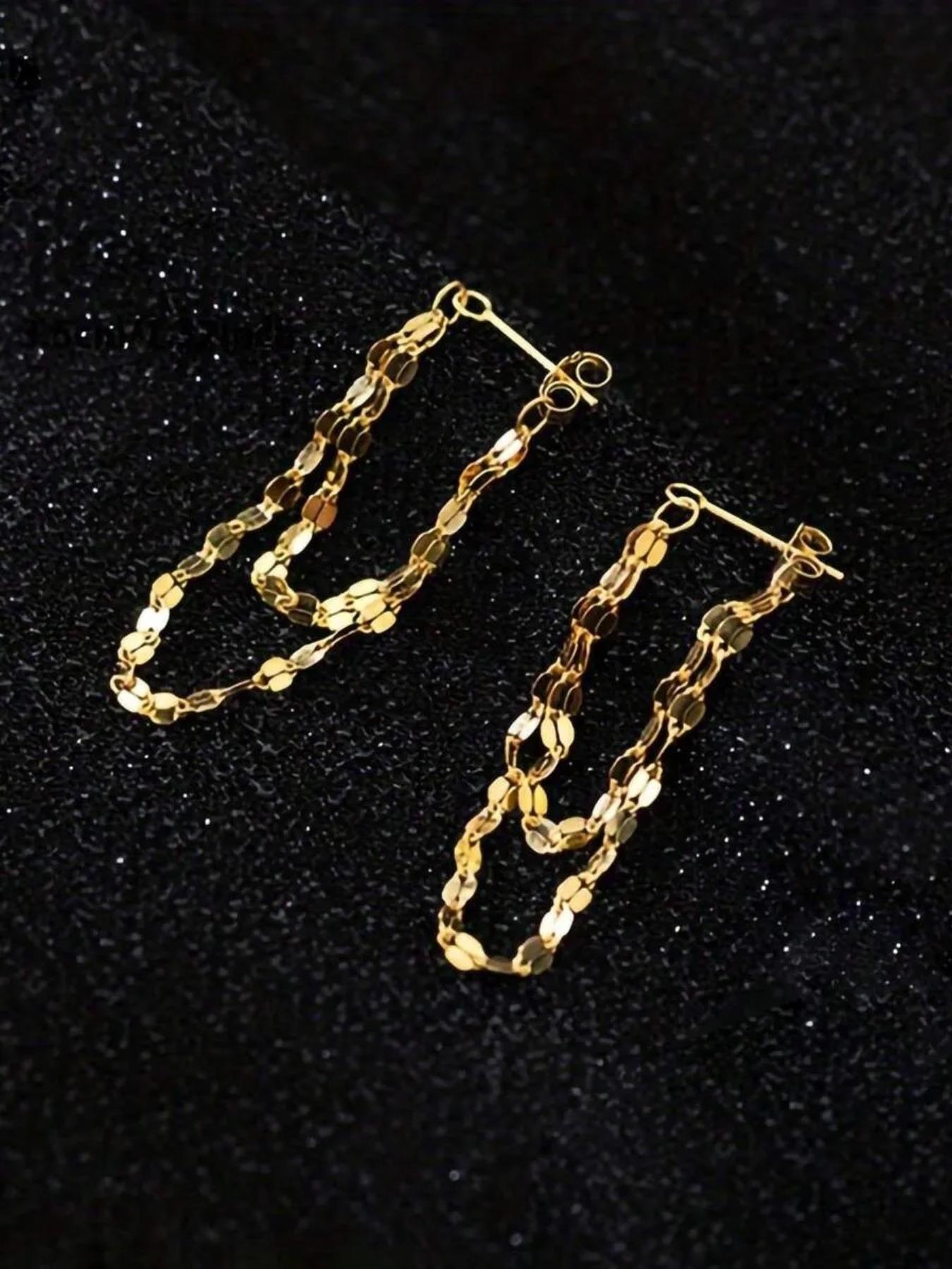 Bohemian Style Dangle Earrings for Women, Elegant Simple Design, Perfect for Casual Wear & Daily Use, Unique Personalized Jewelry Gift