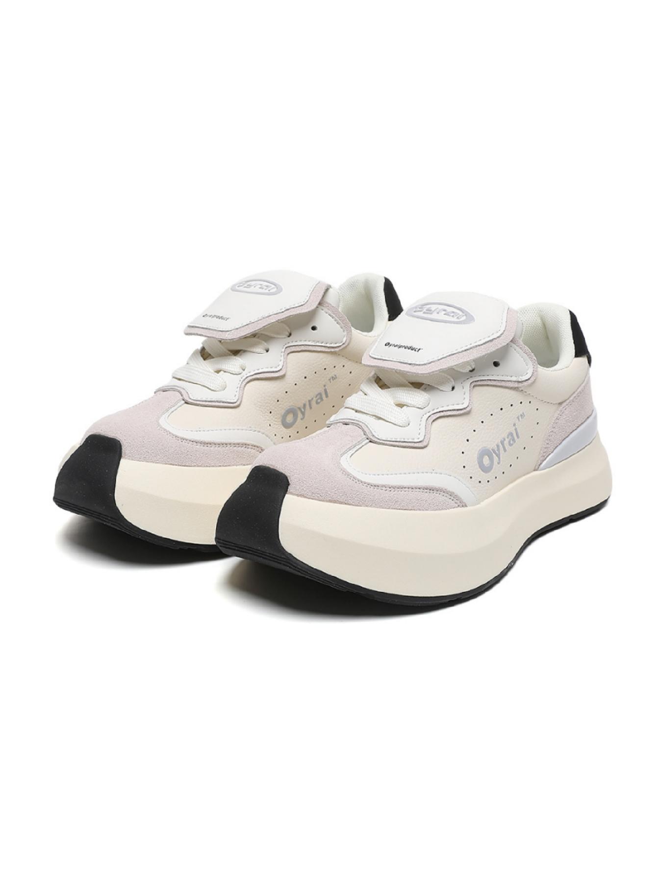 Unisex Thick Sole Casual Sneakers, Retro Laces Plaid Pattern, Breathable Rubber Bottoms, Ideal for All Seasons, Men & Women