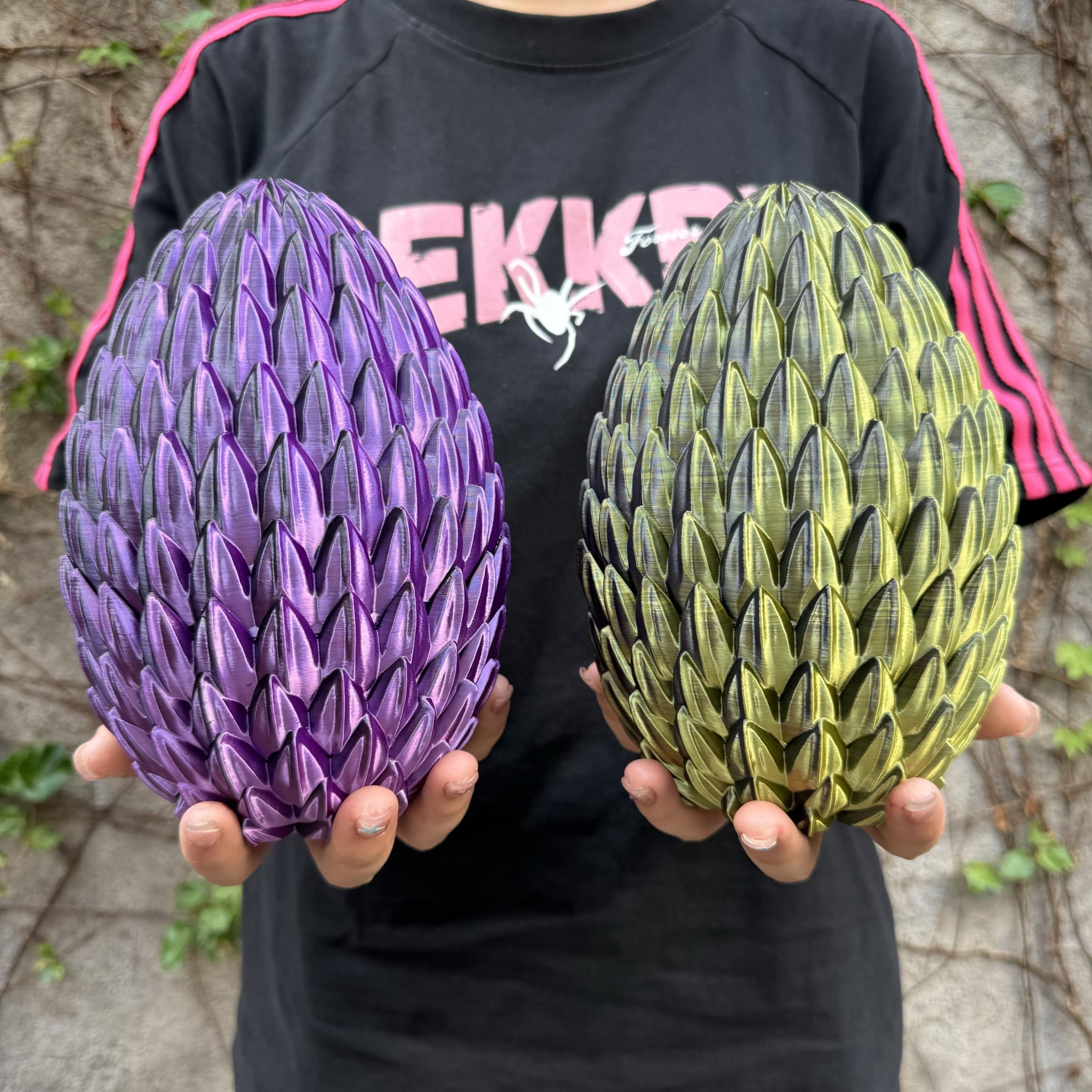 2pcs 3D Printed Dragon Egg Set, Home Decor Desktop Ornament, Halloween Christmas Gift, Birthday Present, Unique 3D Print Statue Figurine, Collectible Room Decor #TOP PICKS