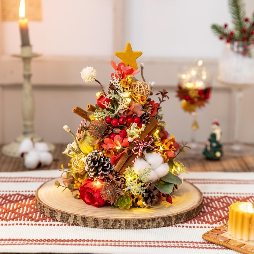 Fall Vintage Artificial Christmas Tree Ornament, Artificial Flowers with Wooden Base, Christmas Decor, Fake Plants, Home Room Office Decor, for Holiday Autumn Thanksgiving Christmas Party Decor, Coffee Shop Atmosphere Decor, Does not include light strings Fall Vintage Artificial Christmas Tree Ornament, Artificial Flowers with Wooden Base, Christmas Decor, Fake Plants, Home Room Office Decor, for Holiday Autumn Thanksgiving Christmas Party Decor, Coffee Shop Atmosphere Decor, Does not include light strings