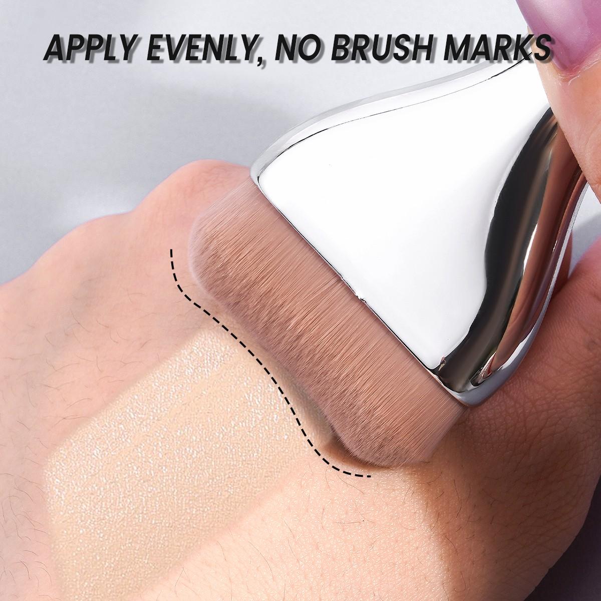 Maange 3-Piece Makeup Brush Set, Foundation Brushes, Professional Cosmetic Tools, Essential Beauty Essentials, Perfect for Daily Use