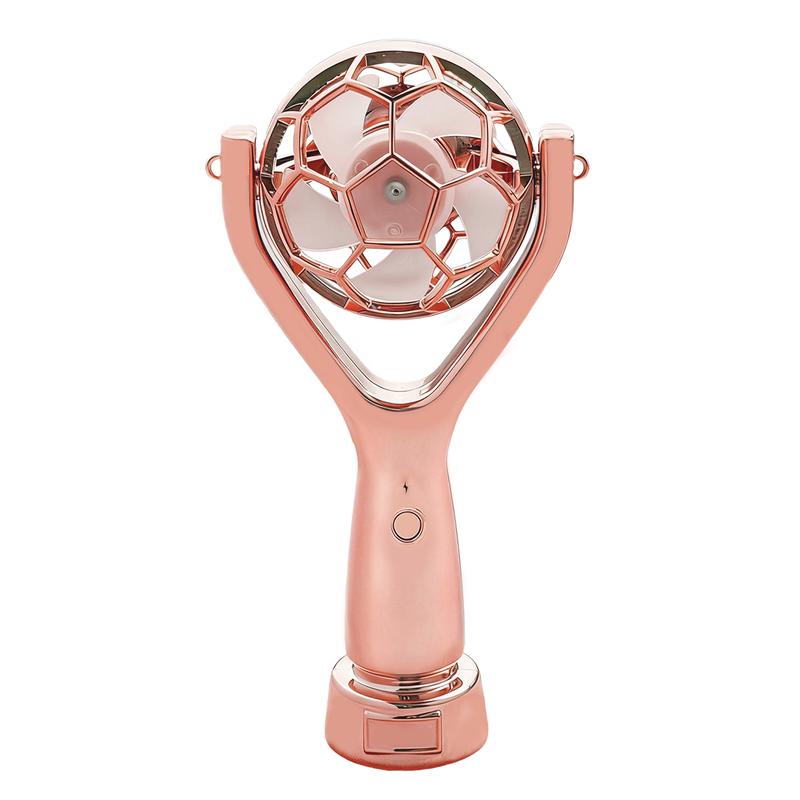 Golden World Cup Soccer Trophy Handheld Fan | Portable Rechargeable Fan for Soccer Fans | TikTok Viral Sports Carnival Fan
