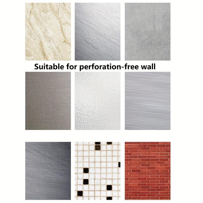 1pc/2pcs Black Bathroom Toilet Shelf, No-Drill Wall-Mounted Storage Rack for Small Items and Tools, for Bathroom, Shower, Washroom, and Vanity, Shelves