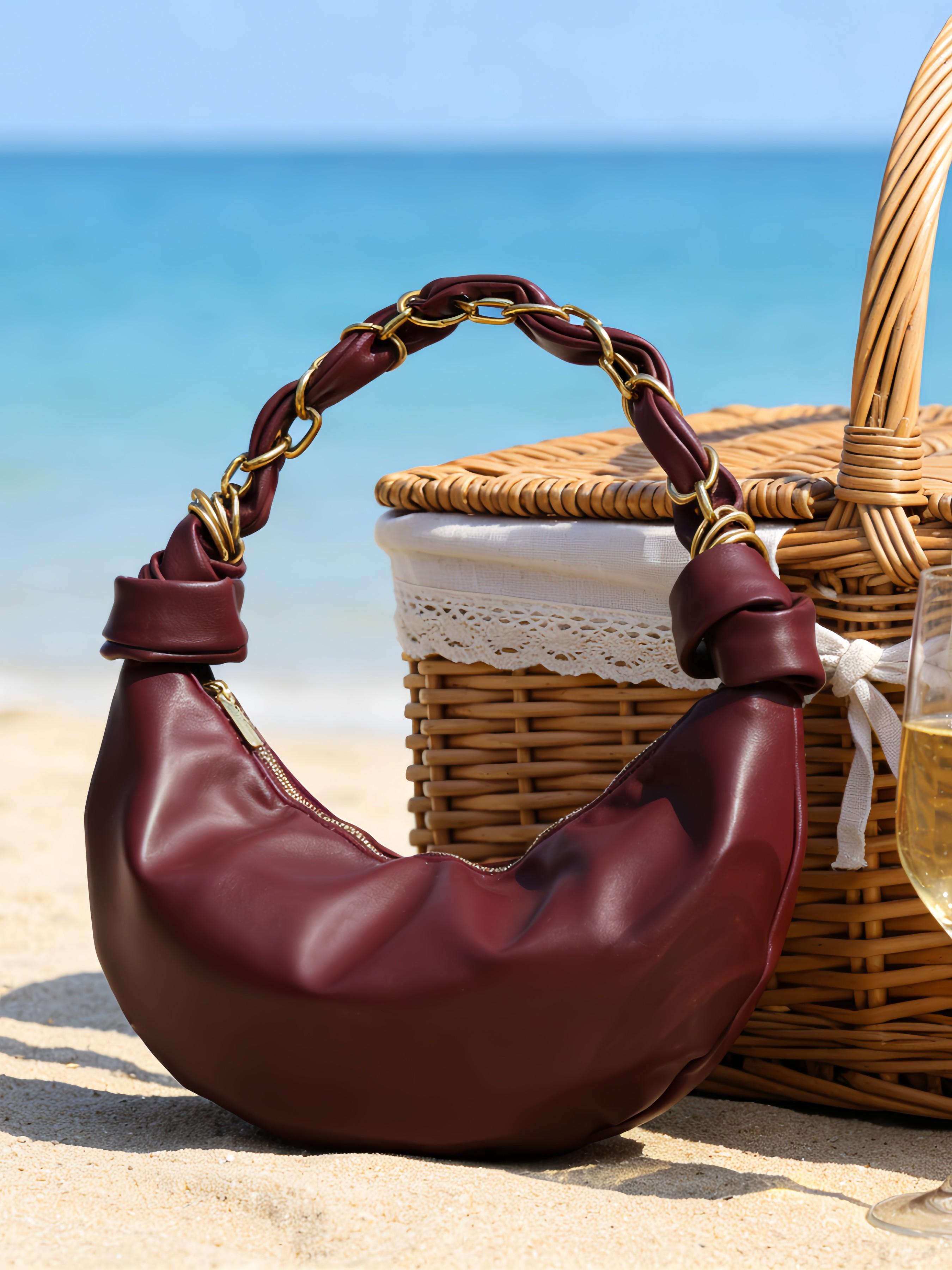 Fashion Crescent Handbag Simple Commuter Versatile Shoulder Bag, Stylish Crossbody Purse for Daily Use, Elegant Single Strap Design