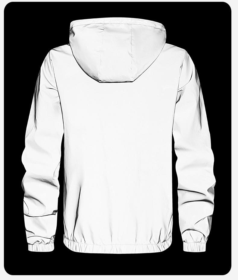 Men's Reflective Motorcycle Jacket, Night Visibility Gear, Windproof & Waterproof Design, Outdoor Sports Casual Wear, Comfortable Fit