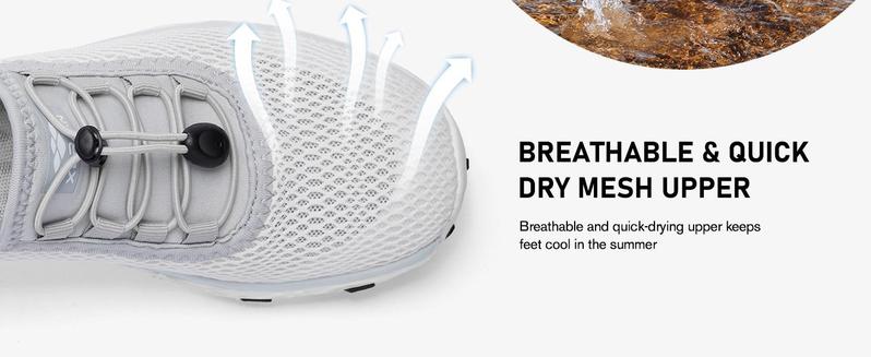 ALEADER Women's Watershoes Swim Shoes Outdoor Beach Barefoot Quick-Dry Aqua Pool Socks Swimming Yoga Surfing Exercise Lightweight & Comfort