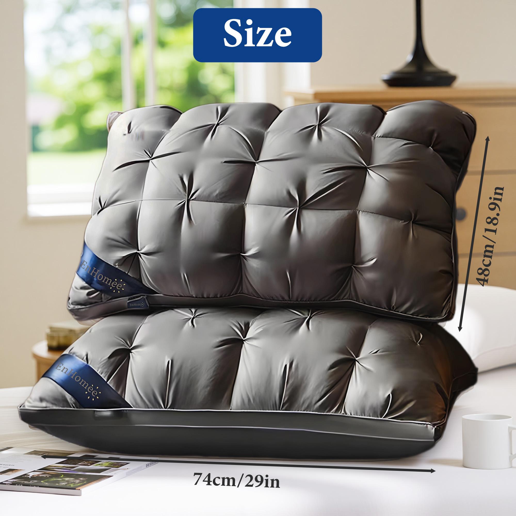 Raybee Pillows Queen Size Set of 2 - Luxury Hotel Quality Pillows for Sleeping, Bedding for Back, Stomach or Side Sleepers, Machine Washable, Comfortable for Quality Sleep - White 【Black Friday】
