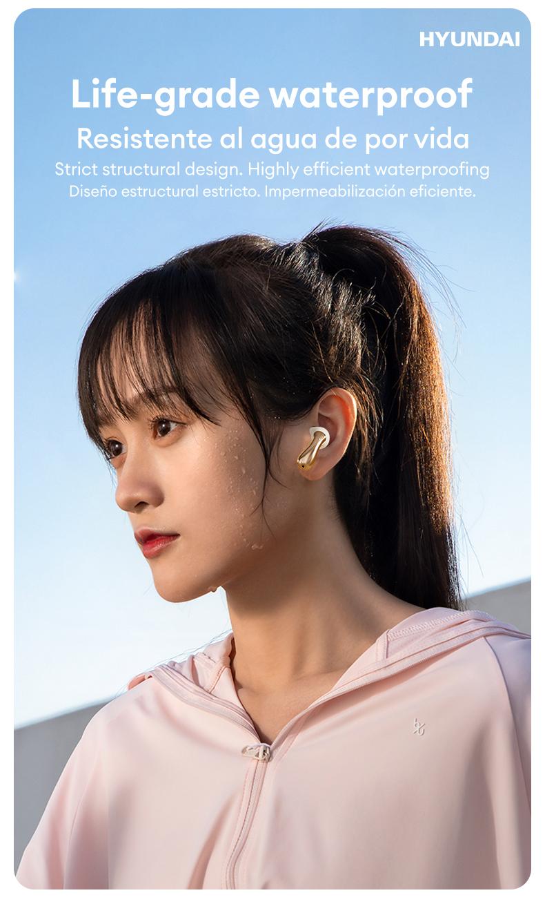 HYUNDAI SU6 TWS Bluetooth Remote Control Earbuds for Short Videos Viewing & Camera Remote HIFI Stereo Audio Headphones Compatible with Various System Electronic Headset