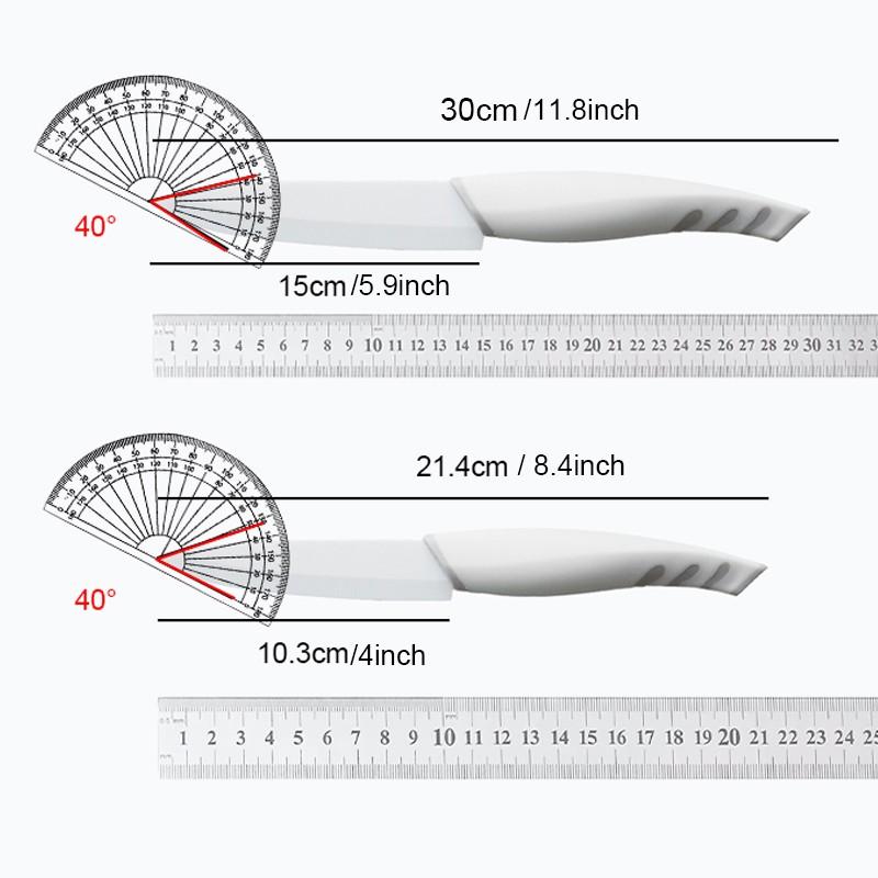 1/2 set of kitchen knives - ceramic knives, chef's knife, household sharp fruit knife, kitchen knife for cutting meat and vegetables, slicing knife for women, baby food knife set, with knife sheath, Kitchenware