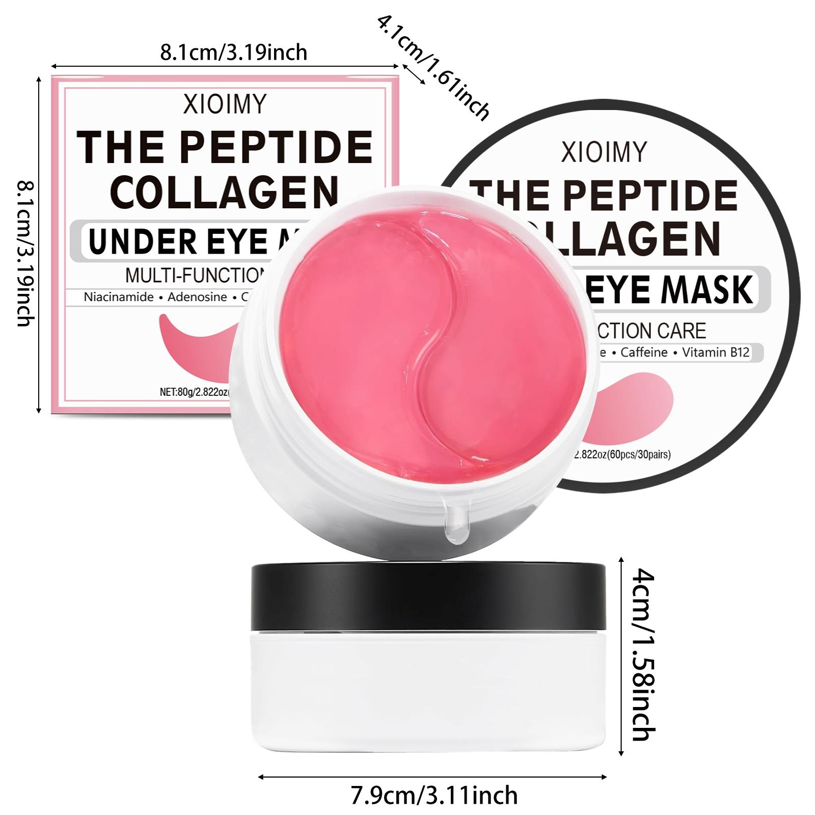 60pcs Peptide Collagen Eye Masks with Retinol & Caffeine, Deep Moisturizing, Hydrating & Firming High-Hydration Eye Care Treatment #GLOBAL PICKS