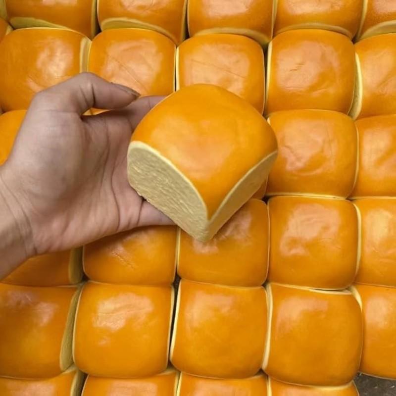 Bread Squishy Stress Toy - 1/2/4 Pcs Butter Slow Anxiety Squishy Stress Ball, Stress Relief Squishy, PU Material Fidget Toy, Unisex, Ideal for Office or Party Favor