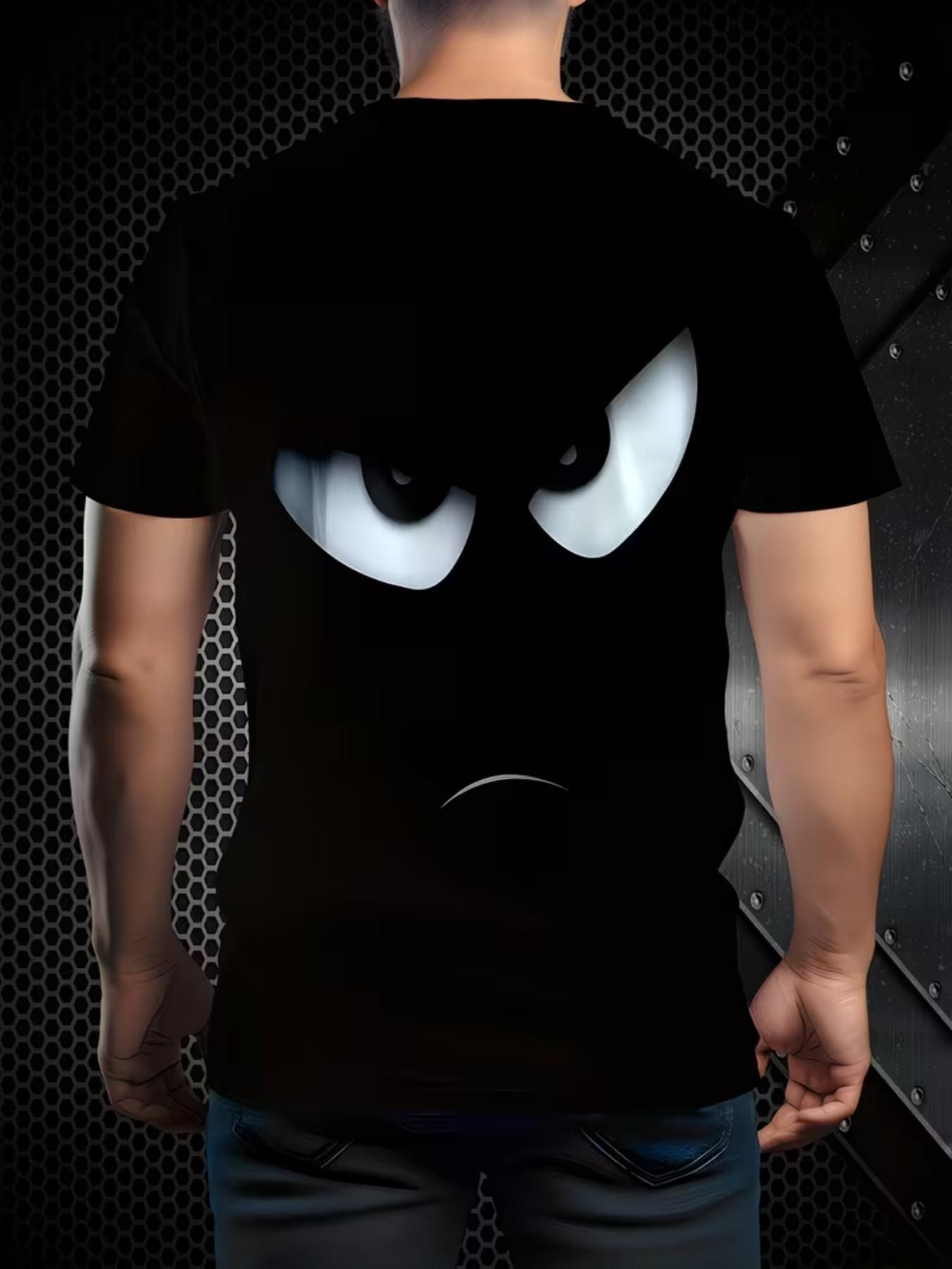 Men's Casual Fashion T-Shirt, All over Print, Slim-Fitting, Perfect for Outdoor Activities and Daily Wear, Comfortable and Stylish Top