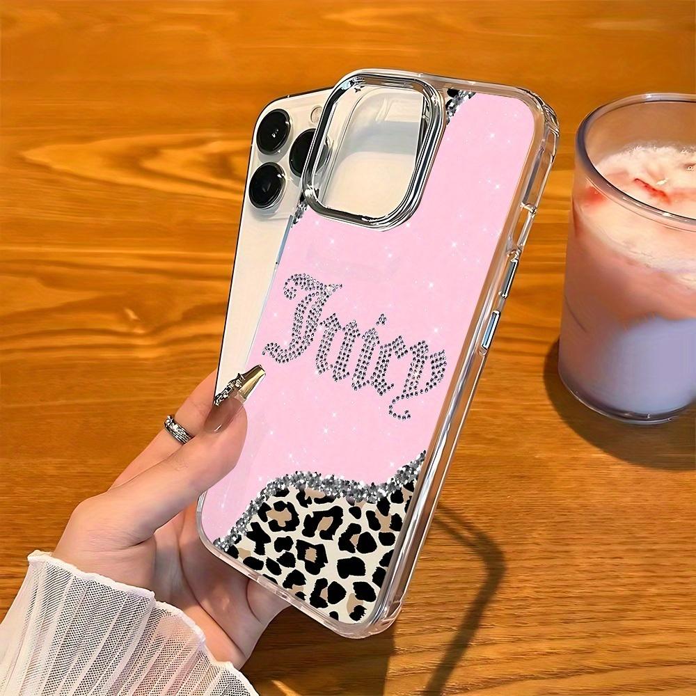 Metal Transparent Creative Juicy Pattern Anti-Drop Soft Case for iPhone 11/12/13/14 Pro Max/15 Pro/16 Plus/16 Pro Max, Tpu Material