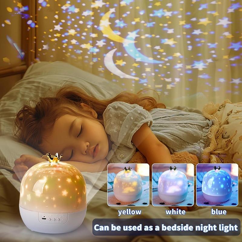 1 PC 21 Sets of Films Ocean Night Light Projector, Kids Projector for Bedroom, USB Powered Ocean Lamp, Stars Projector for Ceiling, 360 Degree Rotation Jellyfish Kids Night Light for Decorating Birthdays, Christmas Gifts, Starry Sky Projector