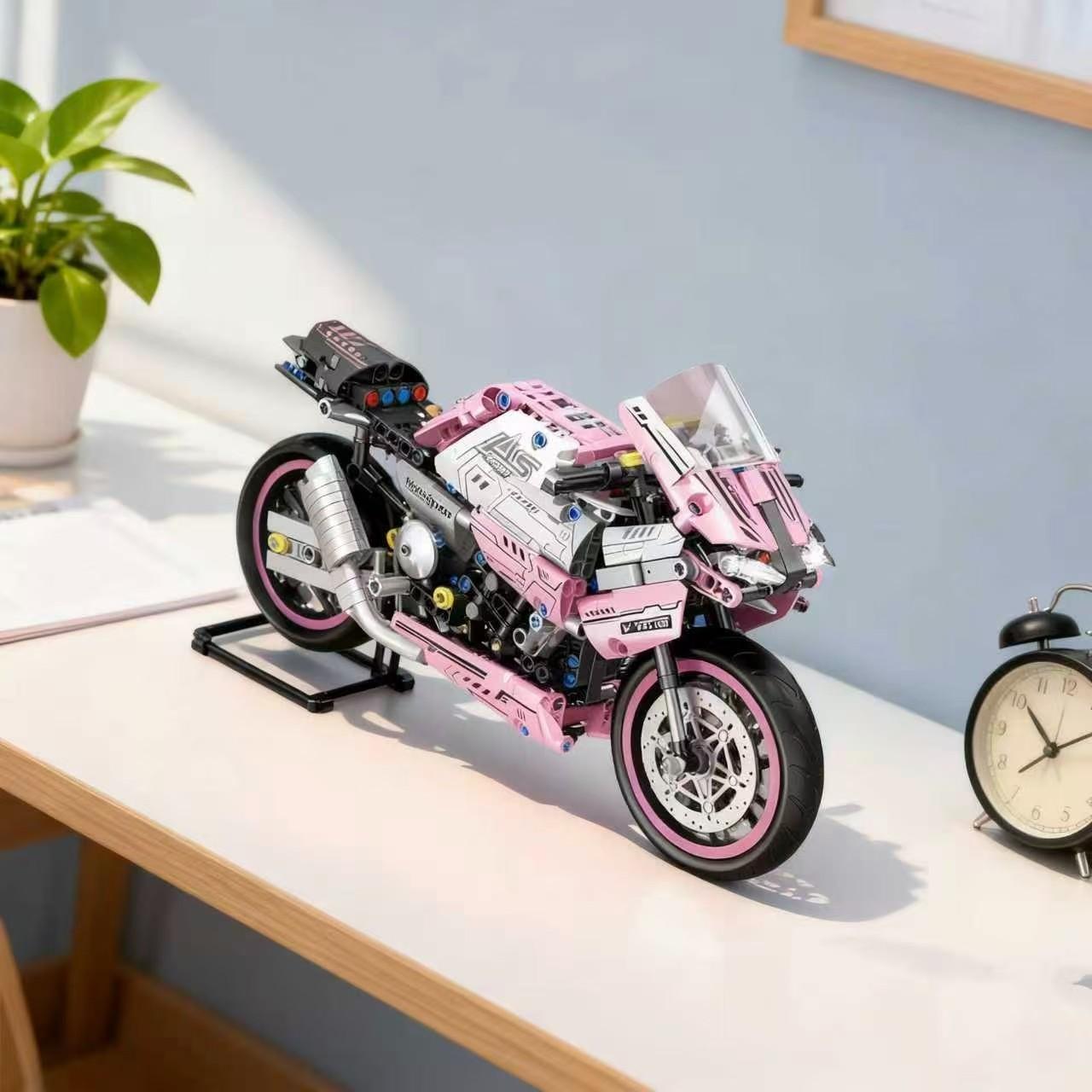 2042 Piece Racing Champion Returns Building Set, 1:5 Scale Motorcycle Model Kit, Precision Parts Easy Assembly, Collectible Engineering Toy